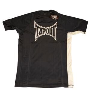 Y2K 2000s Tapout MMA Rash Guard NWT Mens XL Black Boxing Swim Performance
